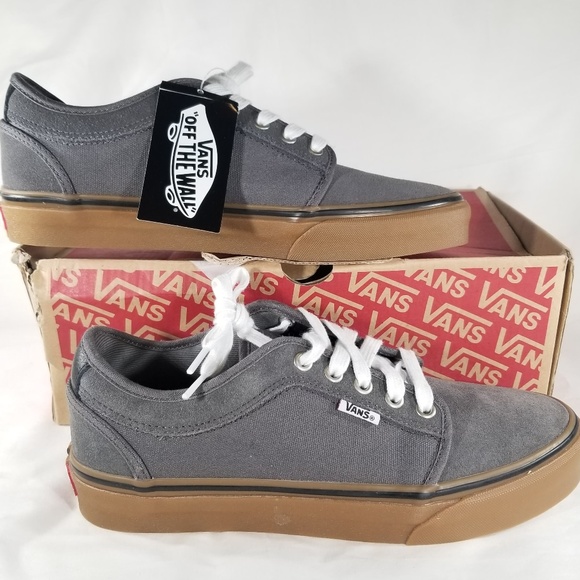 vans chukka low pro pewter & frost grey skate shoes